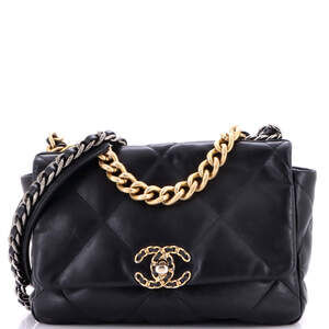Chanel Medium 19 Flap Bag Quilted Leather
